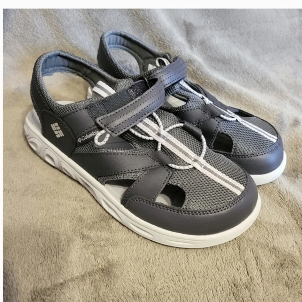 Columbia Water Resistant Sandals Shoes 6Y/Womens 8 Techsun Wave Gray Ice NWT NIB